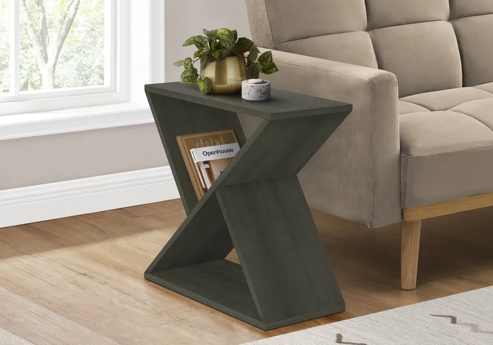 Dasha Contemporary Dark Green Accent Table