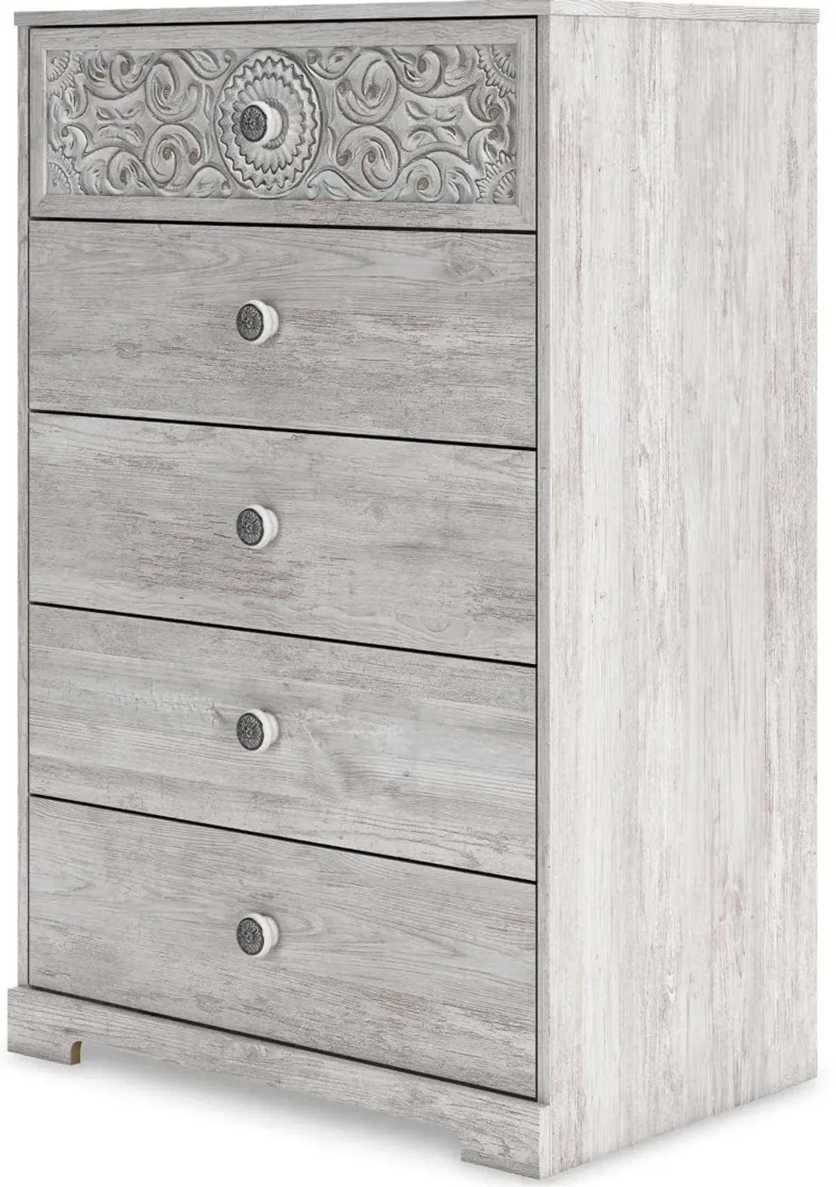 Enola Whitewash Chest of Drawers