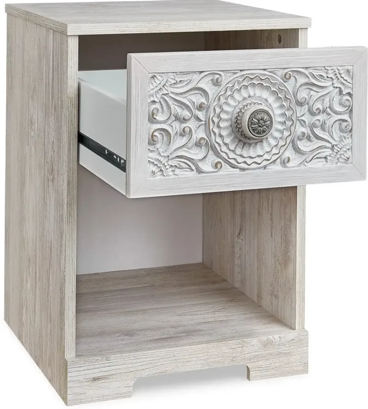 Enola Whitewash Nightstand