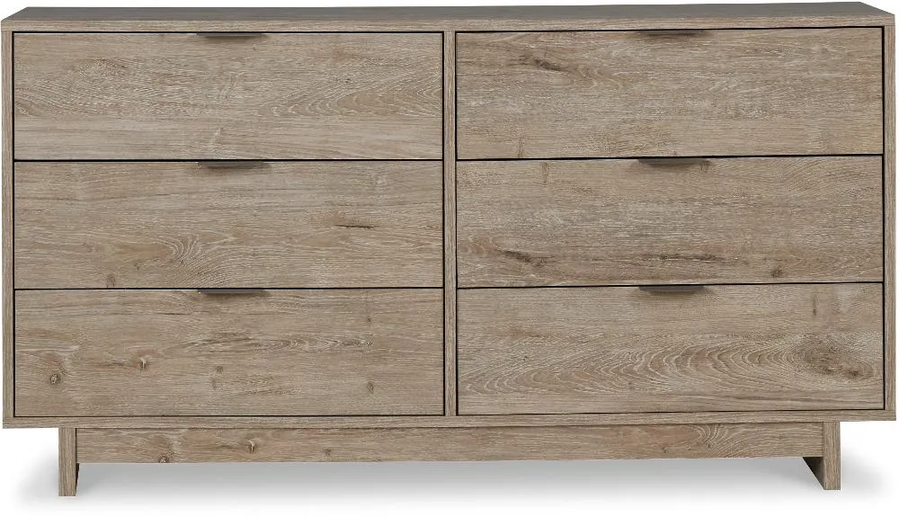 Kara Natural Six Drawer Dresser