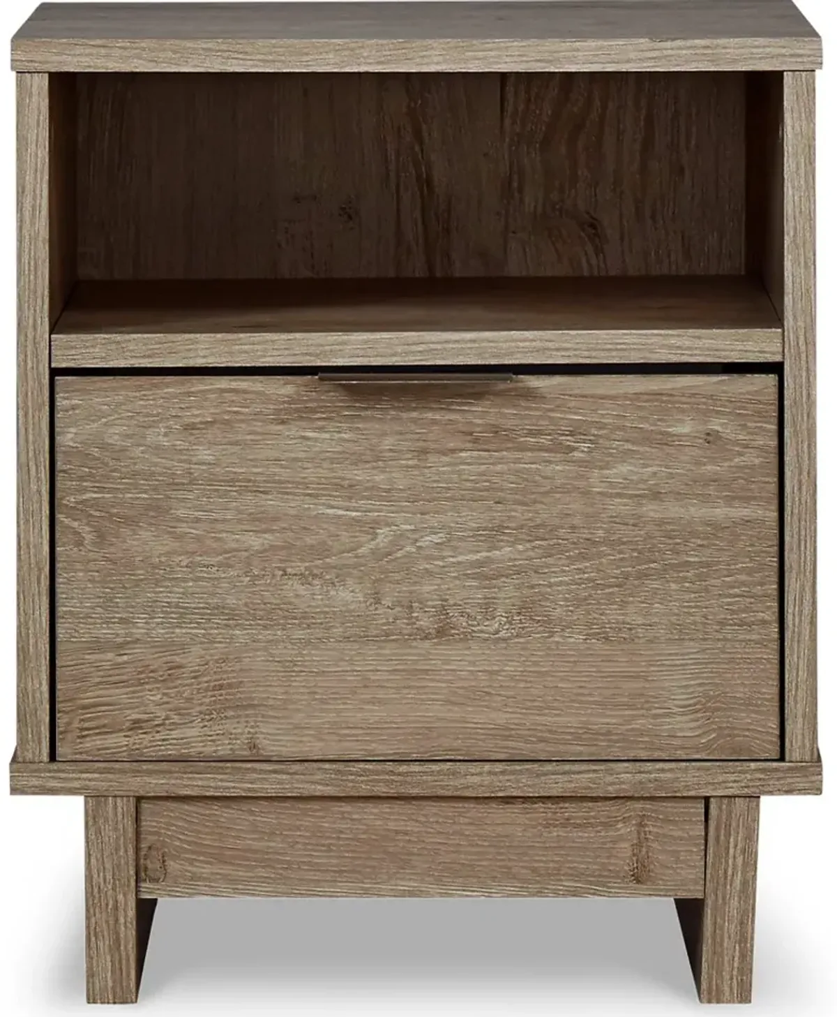 Kara Natural One Drawer Nightstand