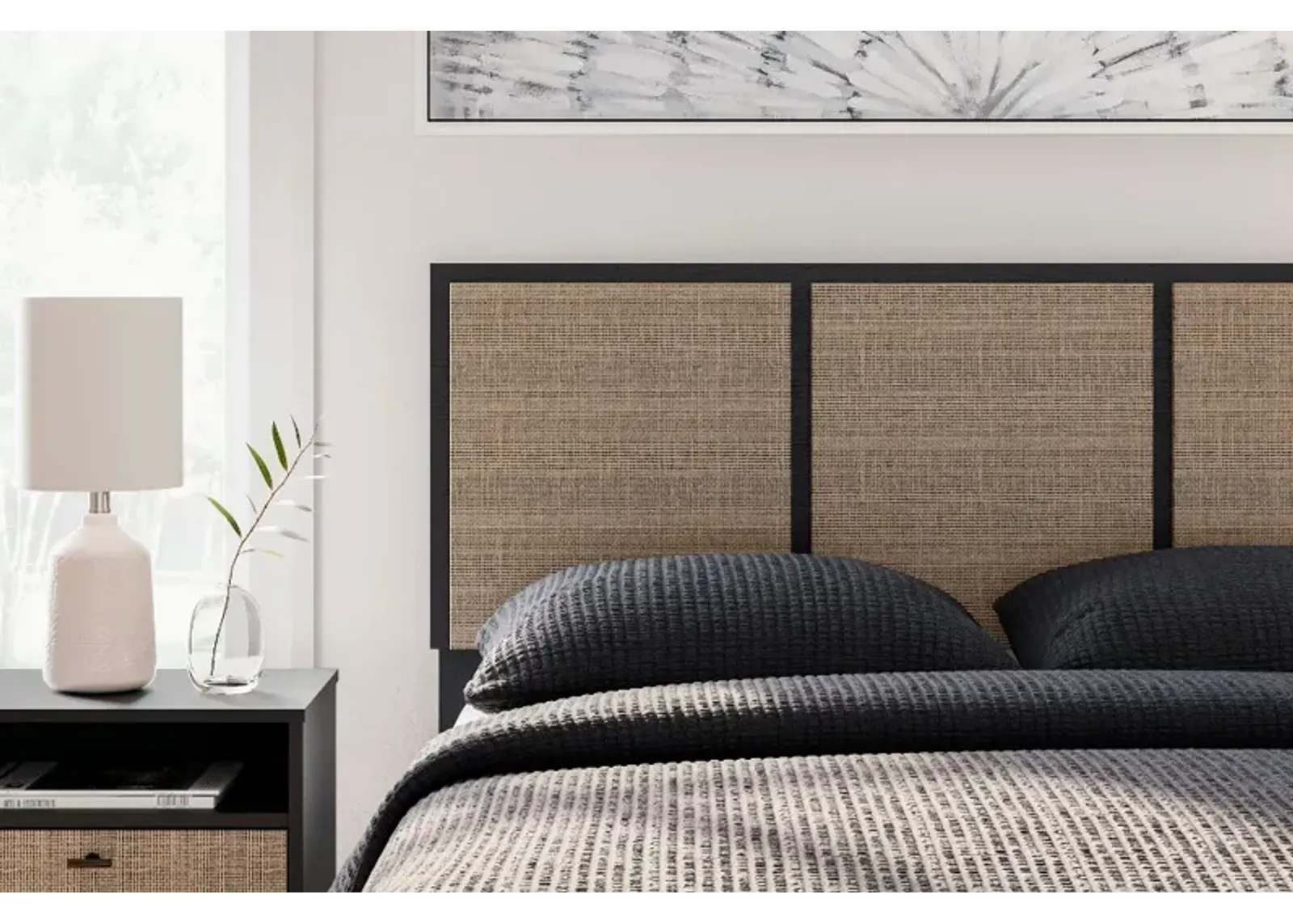 Burless Two-Tone Full Panel Headboard