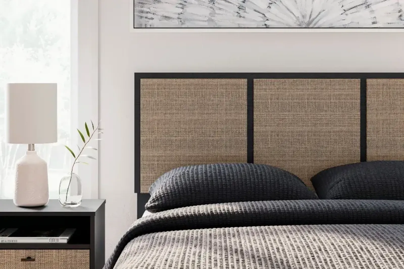 Burless Two-Tone Full Panel Headboard