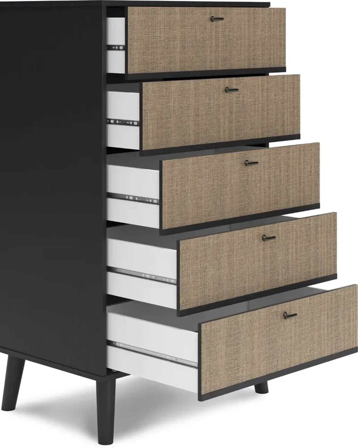 Burless Two-Tone Chest of Drawers