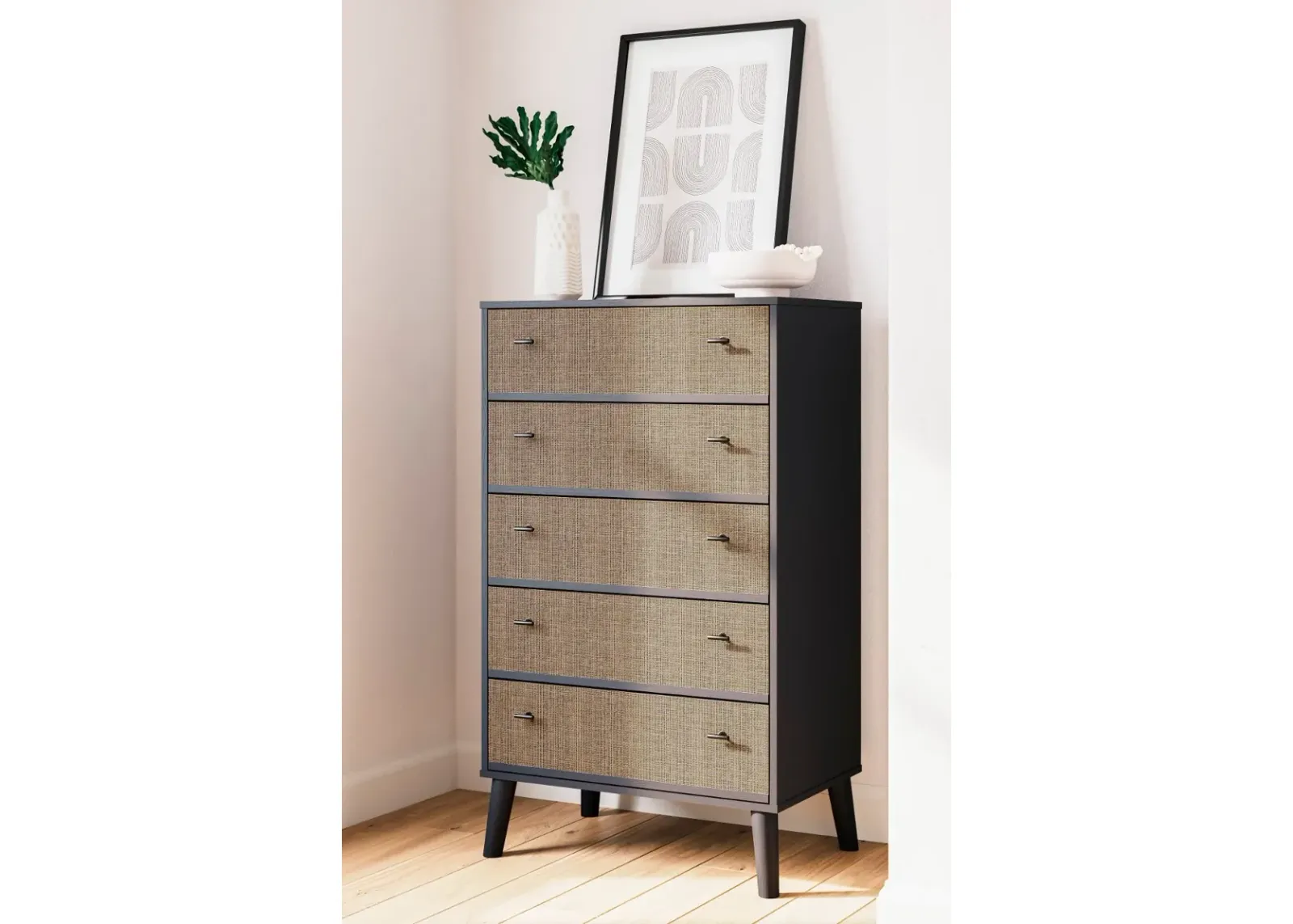 Burless Two-Tone Chest of Drawers