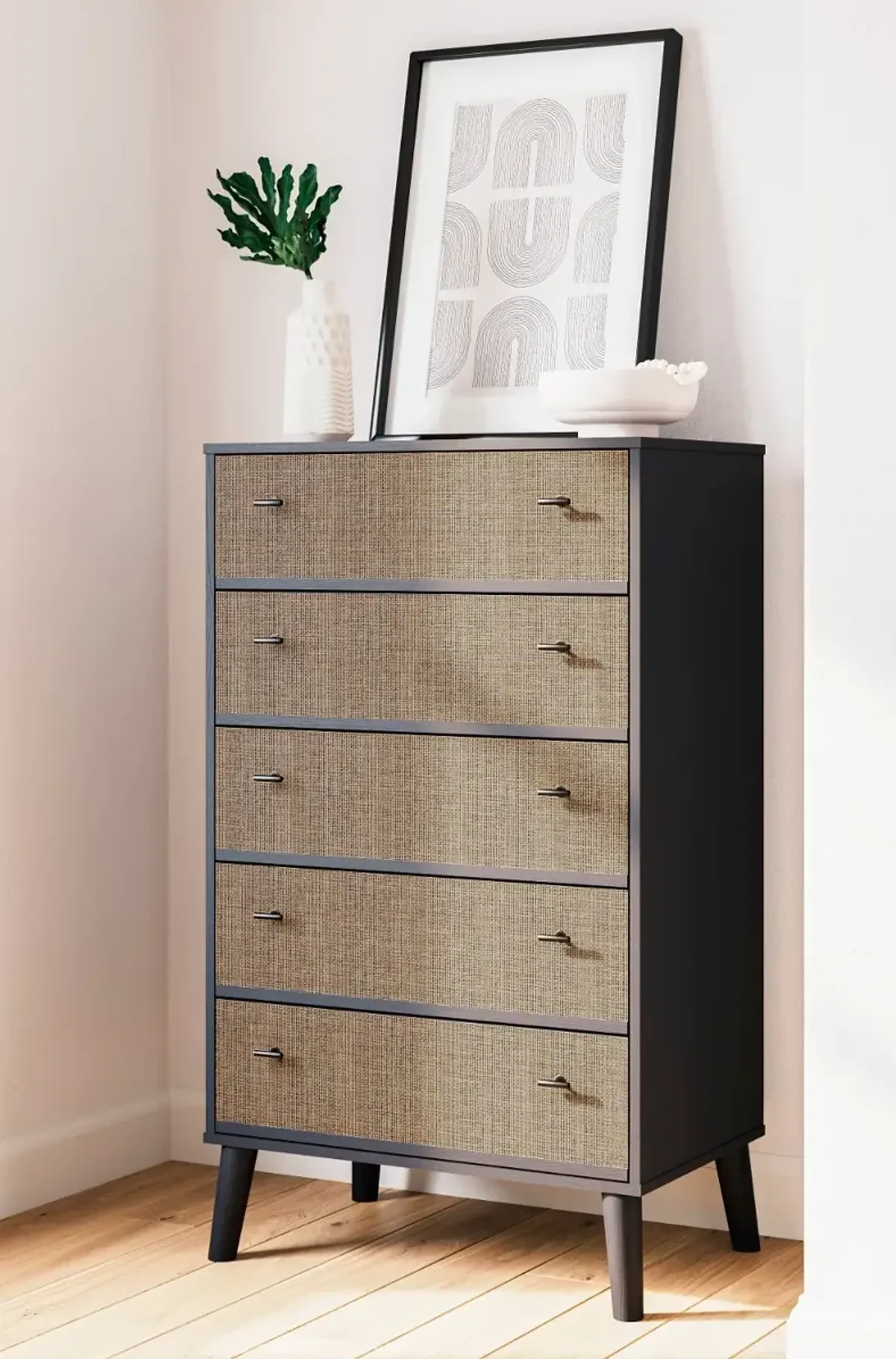 Burless Two-Tone Chest of Drawers