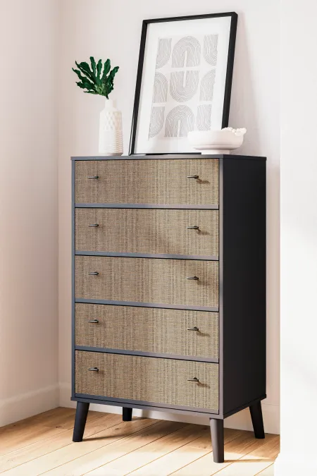 Burless Two-Tone Chest of Drawers