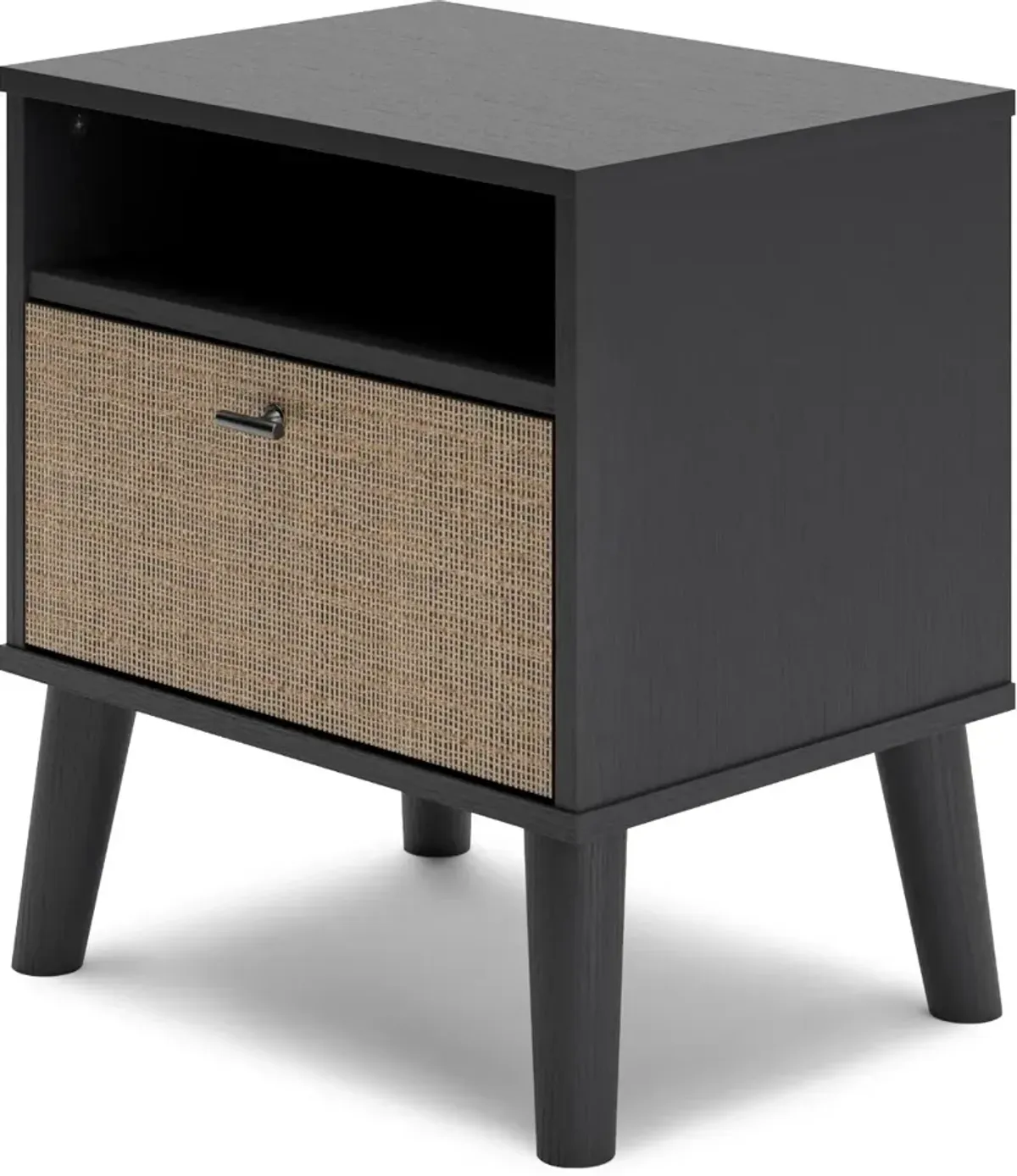 Burless Two-Tone One Drawer Nightstand