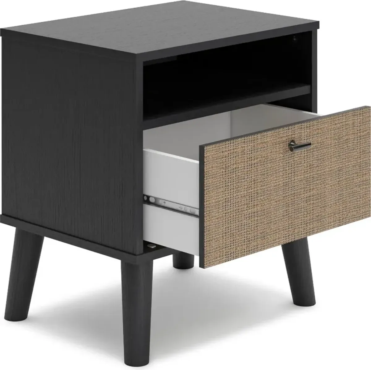 Burless Two-Tone One Drawer Nightstand