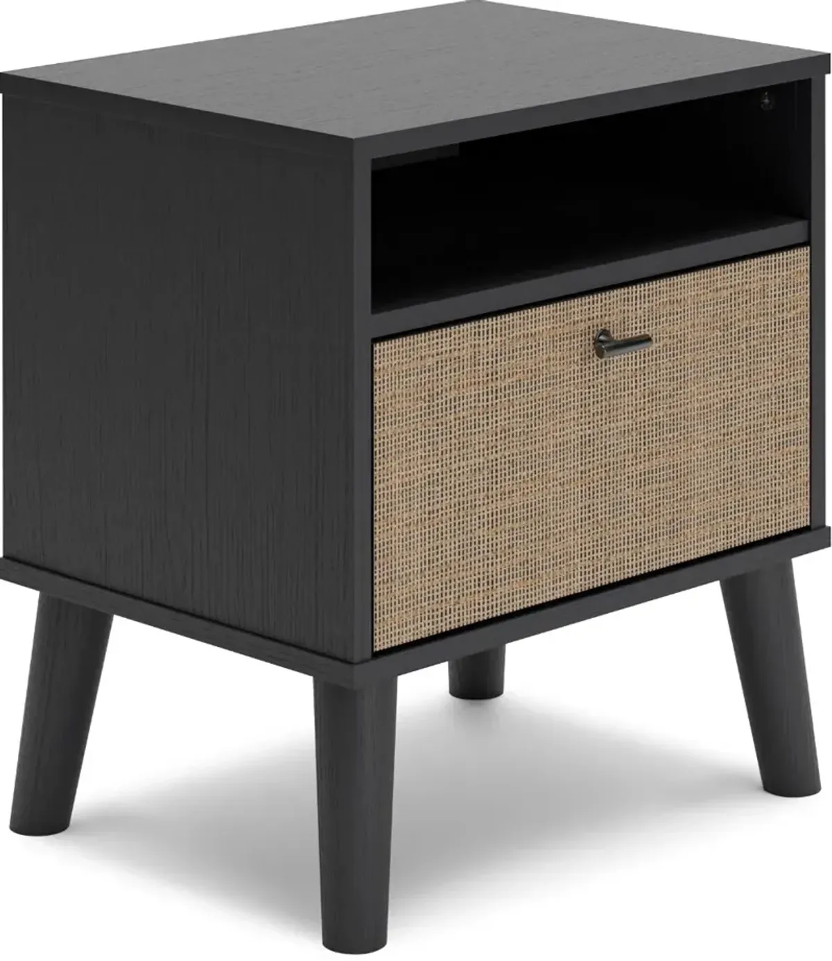 Burless Two-Tone One Drawer Nightstand