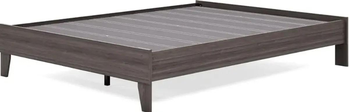 Abbey Gray Queen Platform Bed