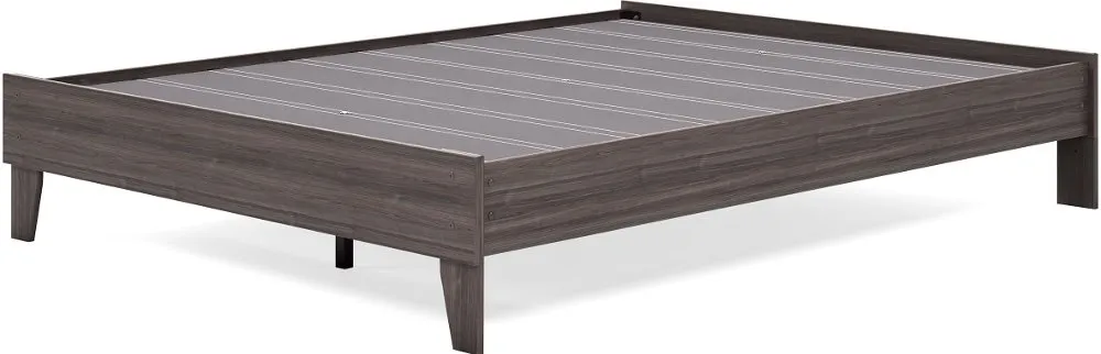 Abbey Gray Queen Platform Bed