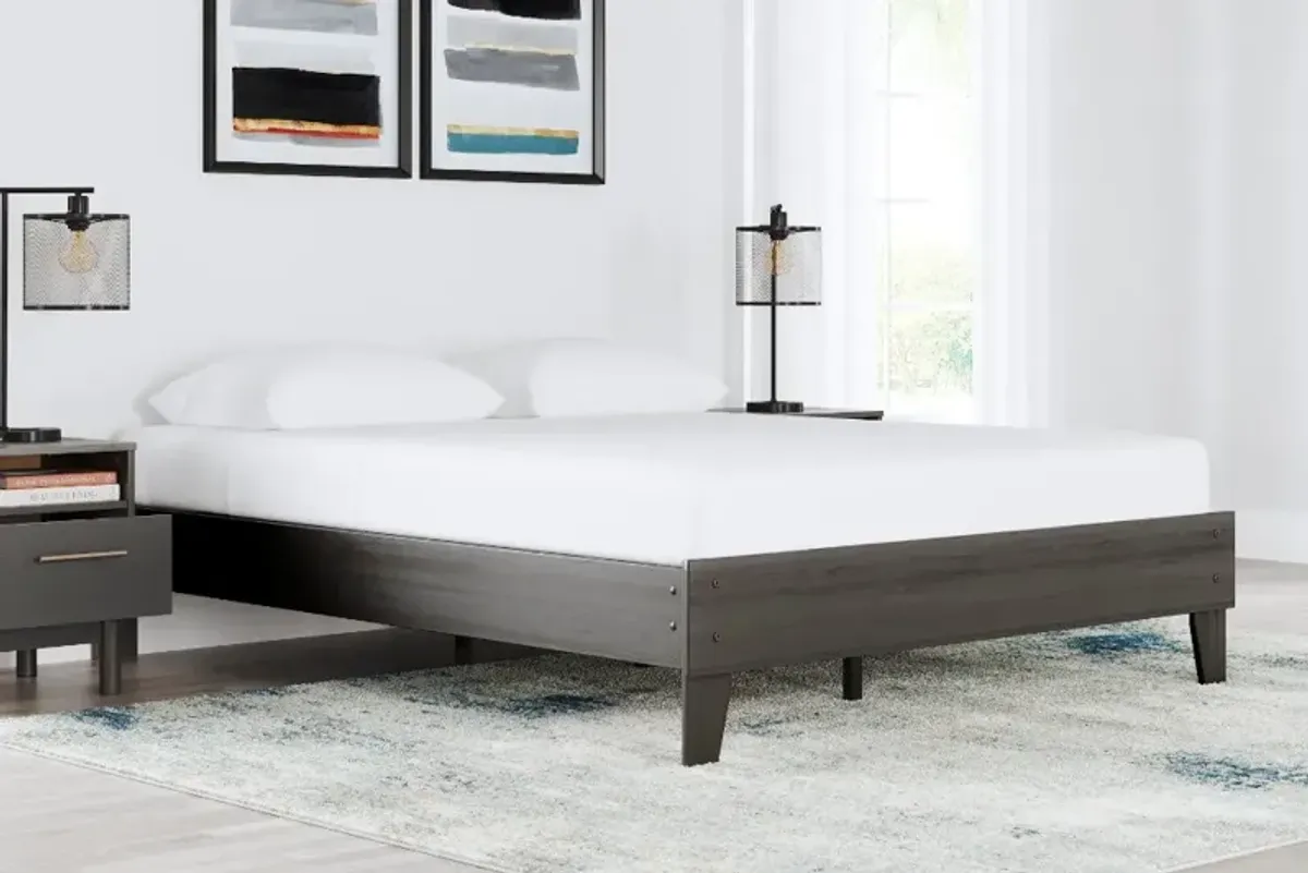 Abbey Gray Queen Platform Bed