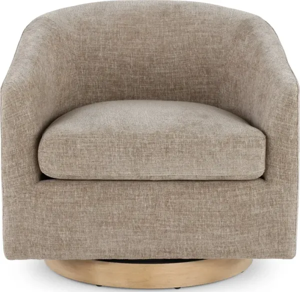 Percy Charcoal Swivel Chair