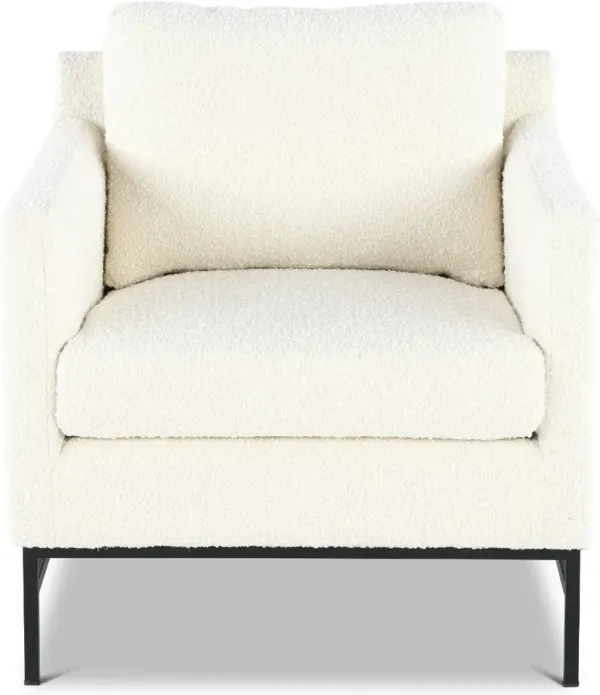 Arlo Ivory Boucle Accent Chair
