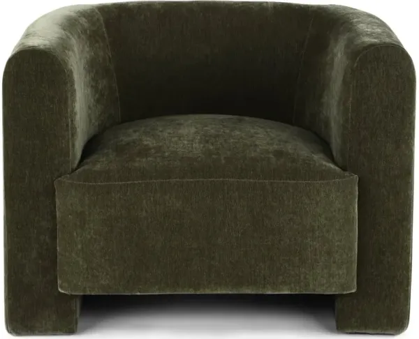 Callista Green Velvet Accent Chair