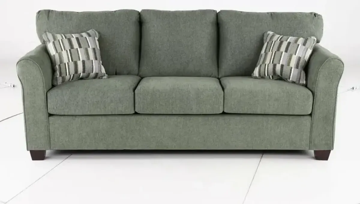 Wall St. Green Sofa