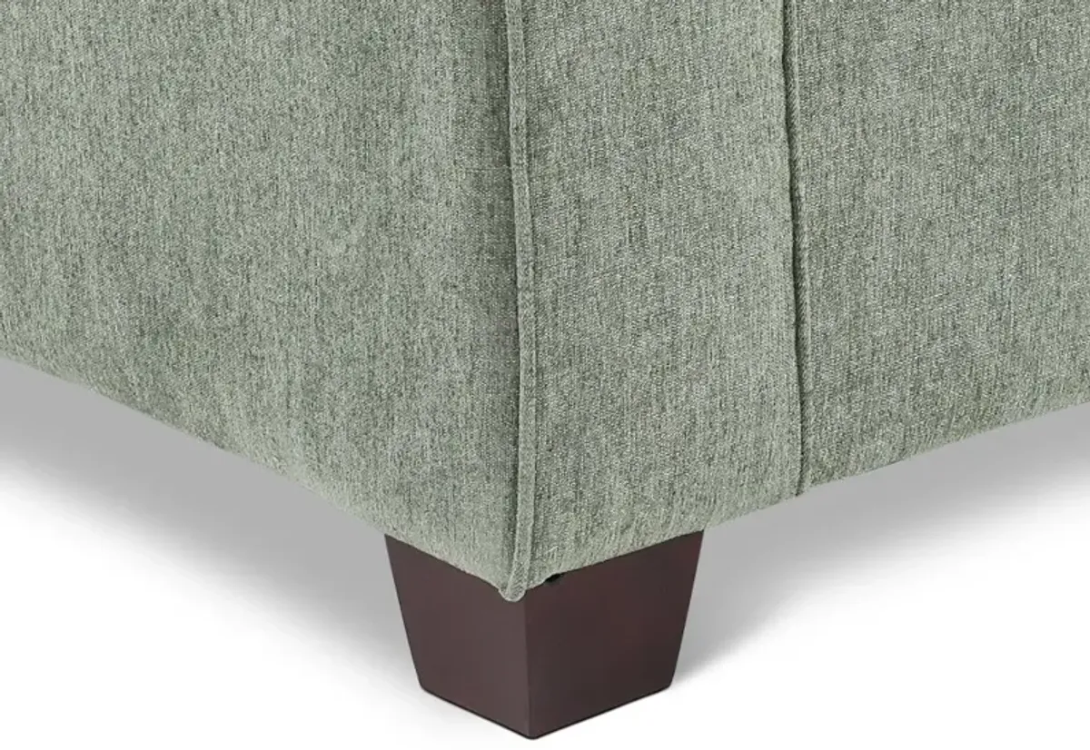 Wall St. Green Loveseat