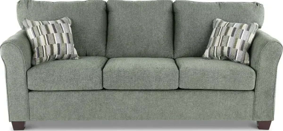 Wall St. Green Sofa Bed