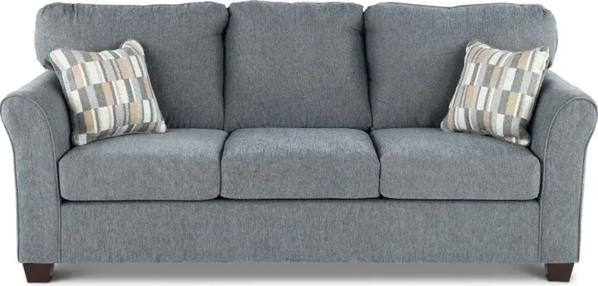 Wall St. Blue Sofa Bed