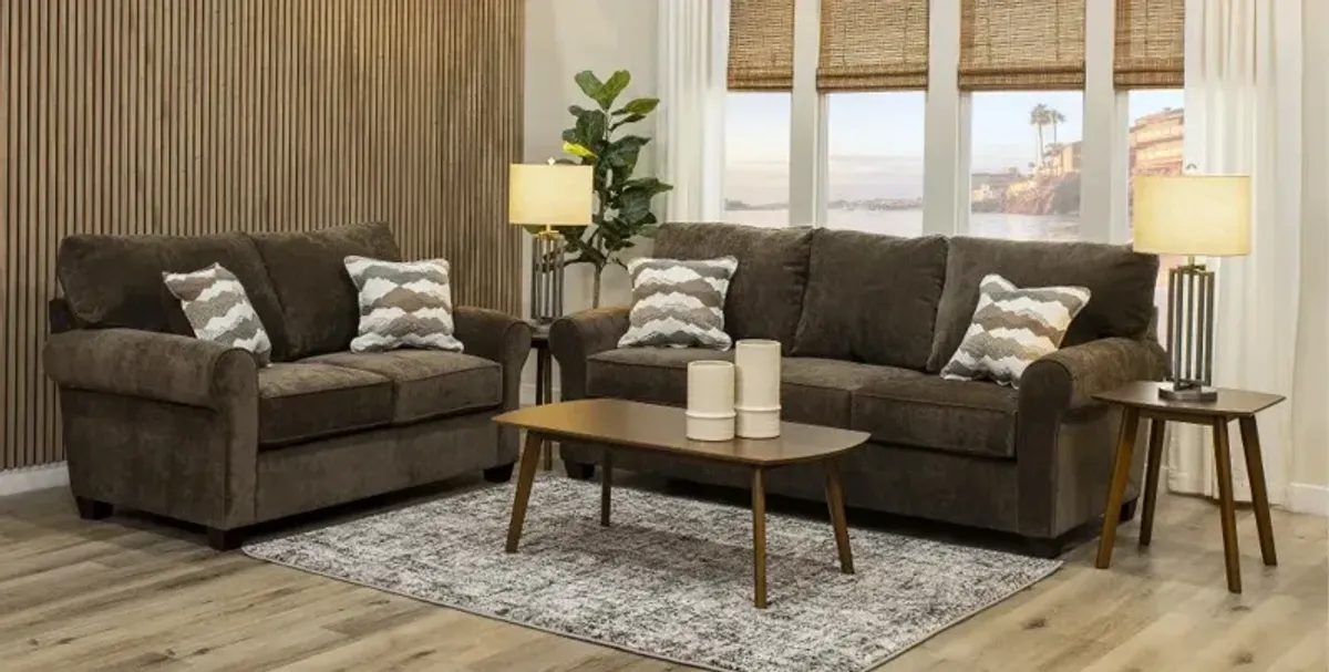 Seaside Brown Loveseat