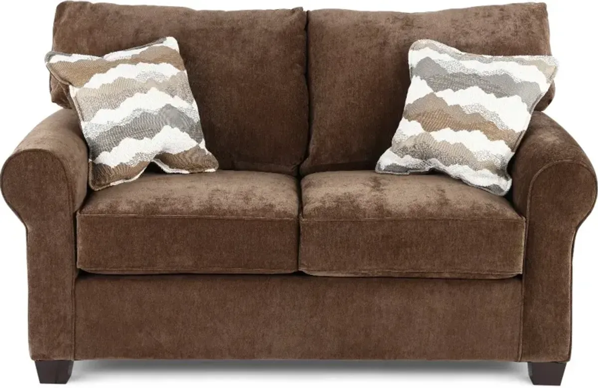 Seaside Brown Loveseat