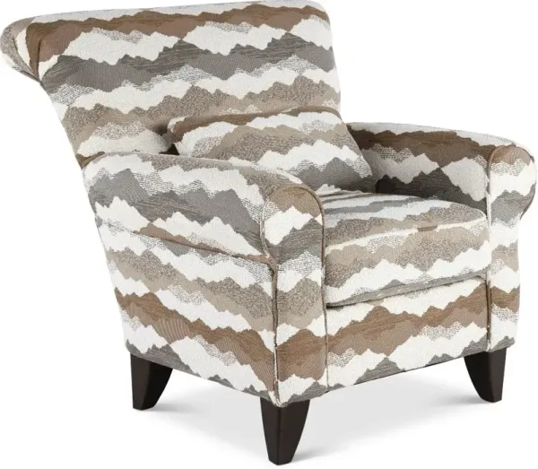 Seaside Brown and Gray Accent Chair