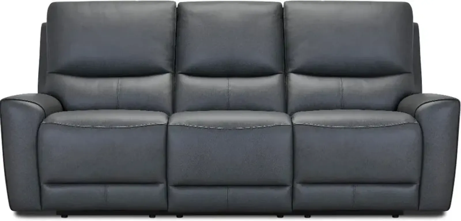 Rangers Gravel Power Reclining Sofa with Power Headrests and Lumbar