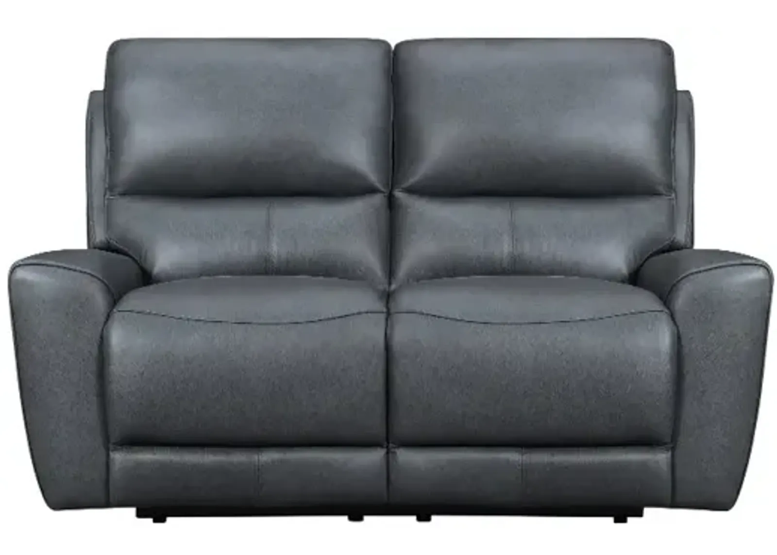 Rangers Gravel Power Reclining Loveseat with Power Headrests and...