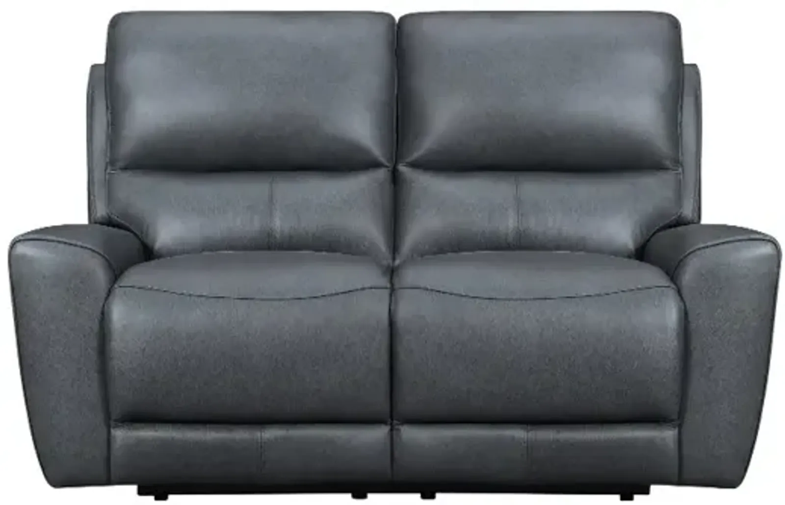 Rangers Gravel Power Reclining Loveseat with Power Headrests and...