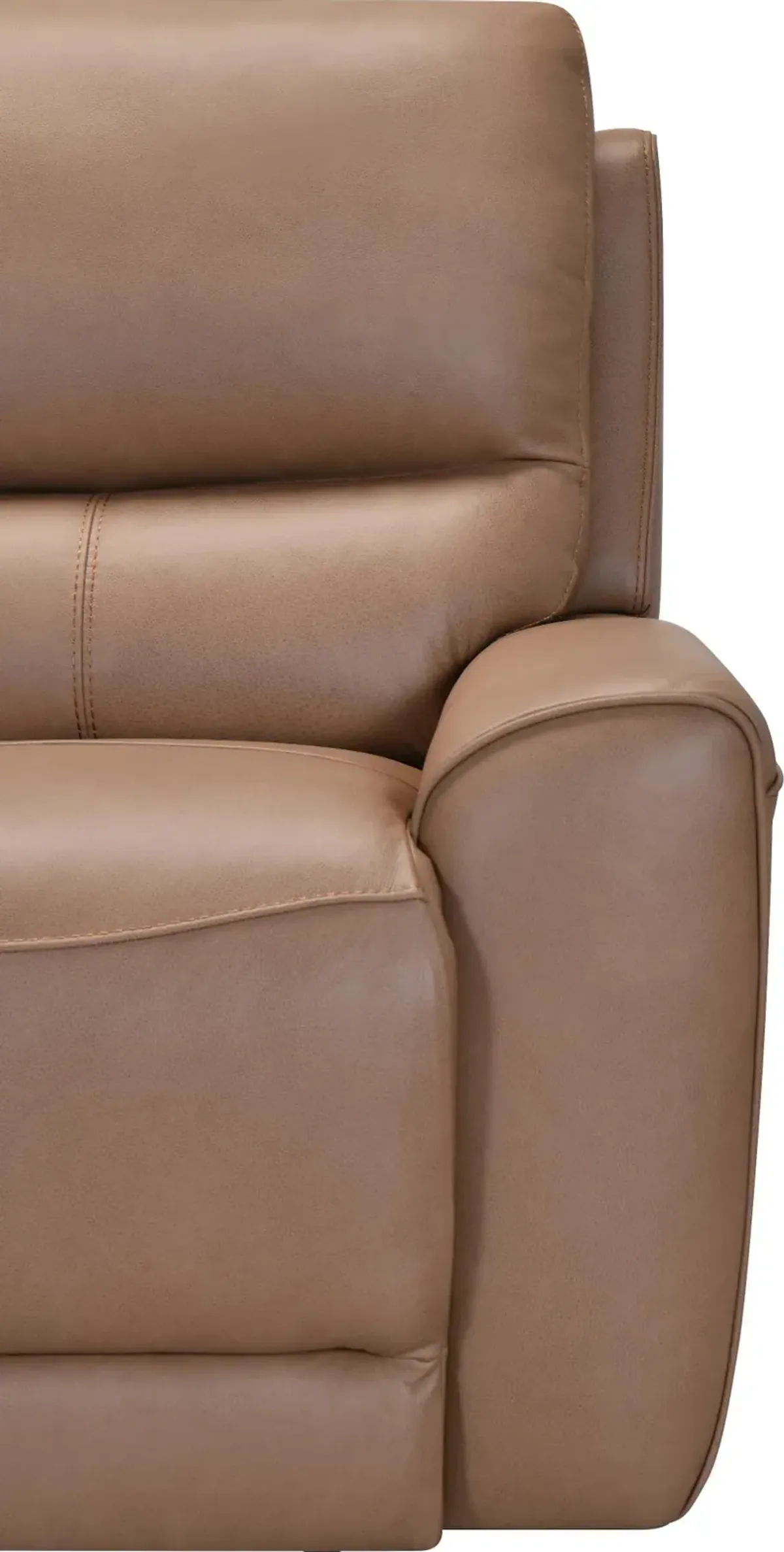 Rangers Stone Power Reclining Sofa with Power Headrests and Lumbar