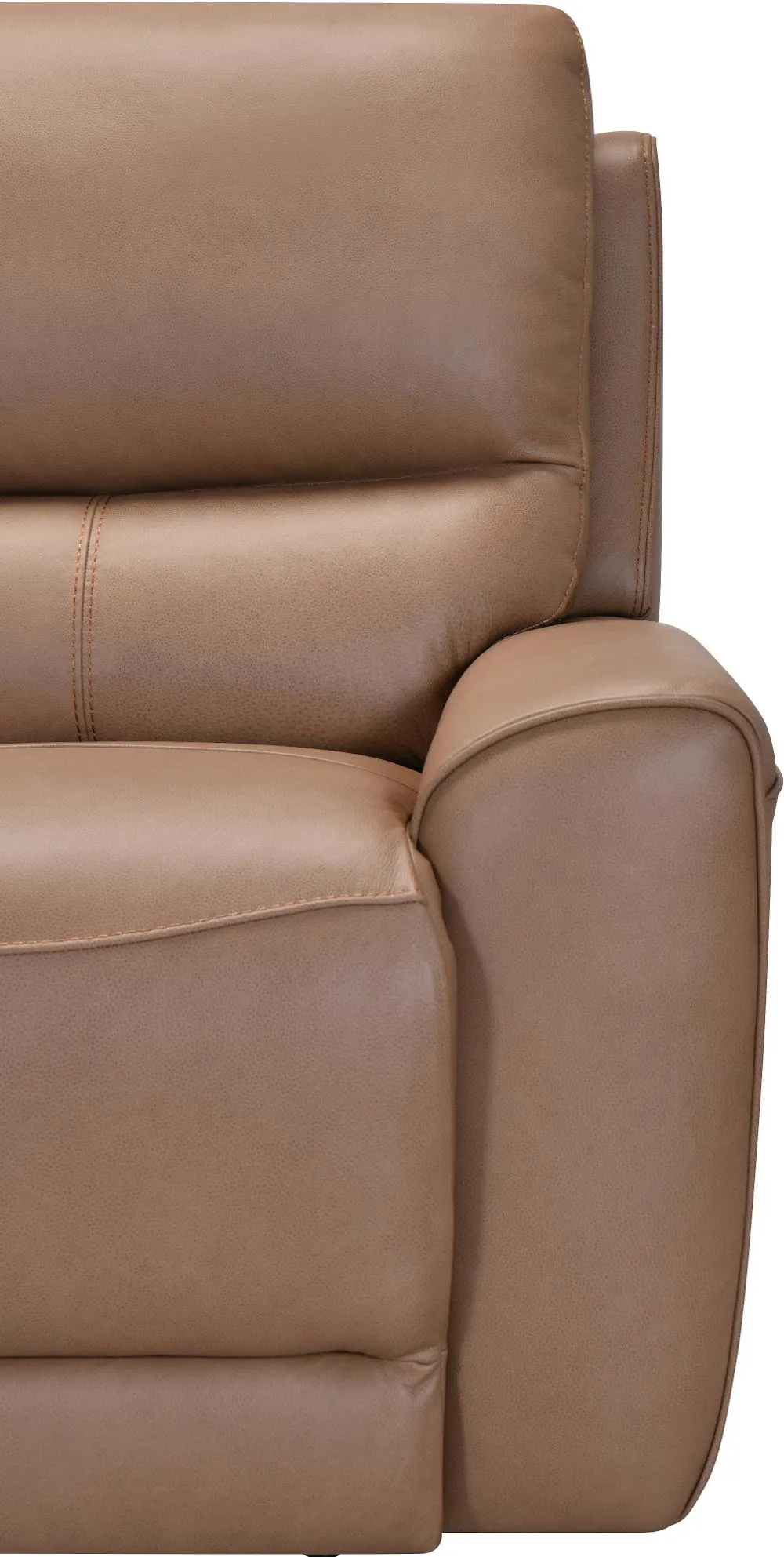 Rangers Stone Power Reclining Sofa with Power Headrests and Lumbar