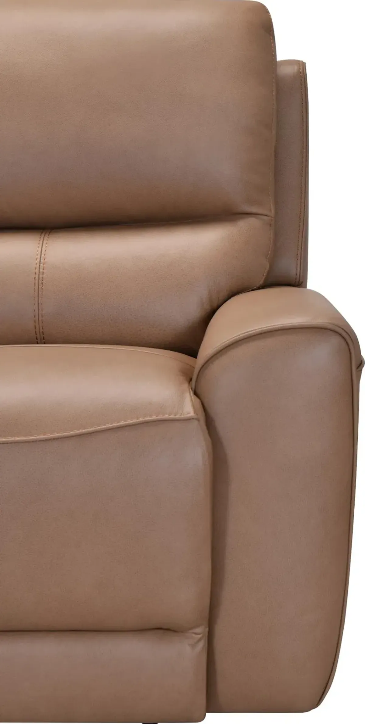 Rangers Stone Power Reclining Sofa with Power Headrests and Lumbar