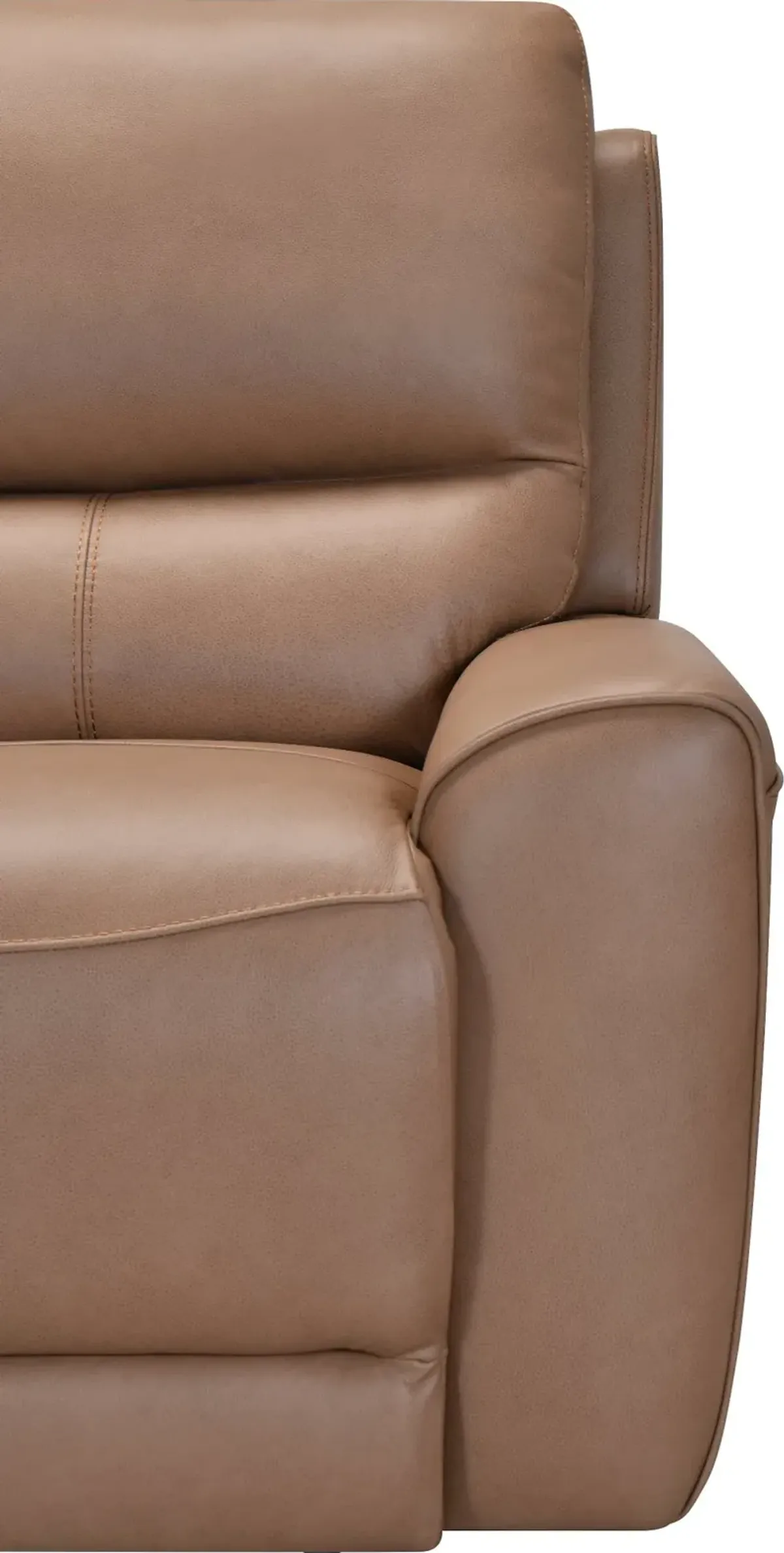 Rangers Brown Power Reclining Loveseat with Power Headrests and Lumbar