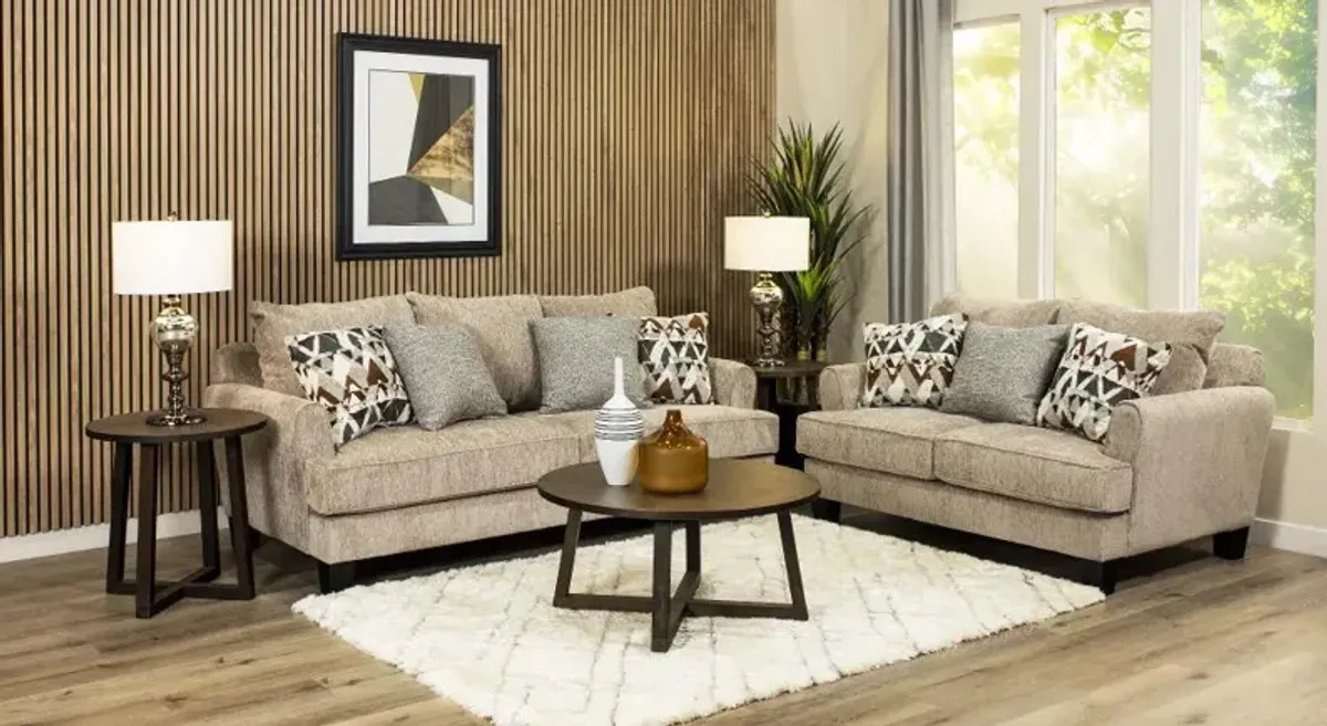 Bryn Beige Loveseat