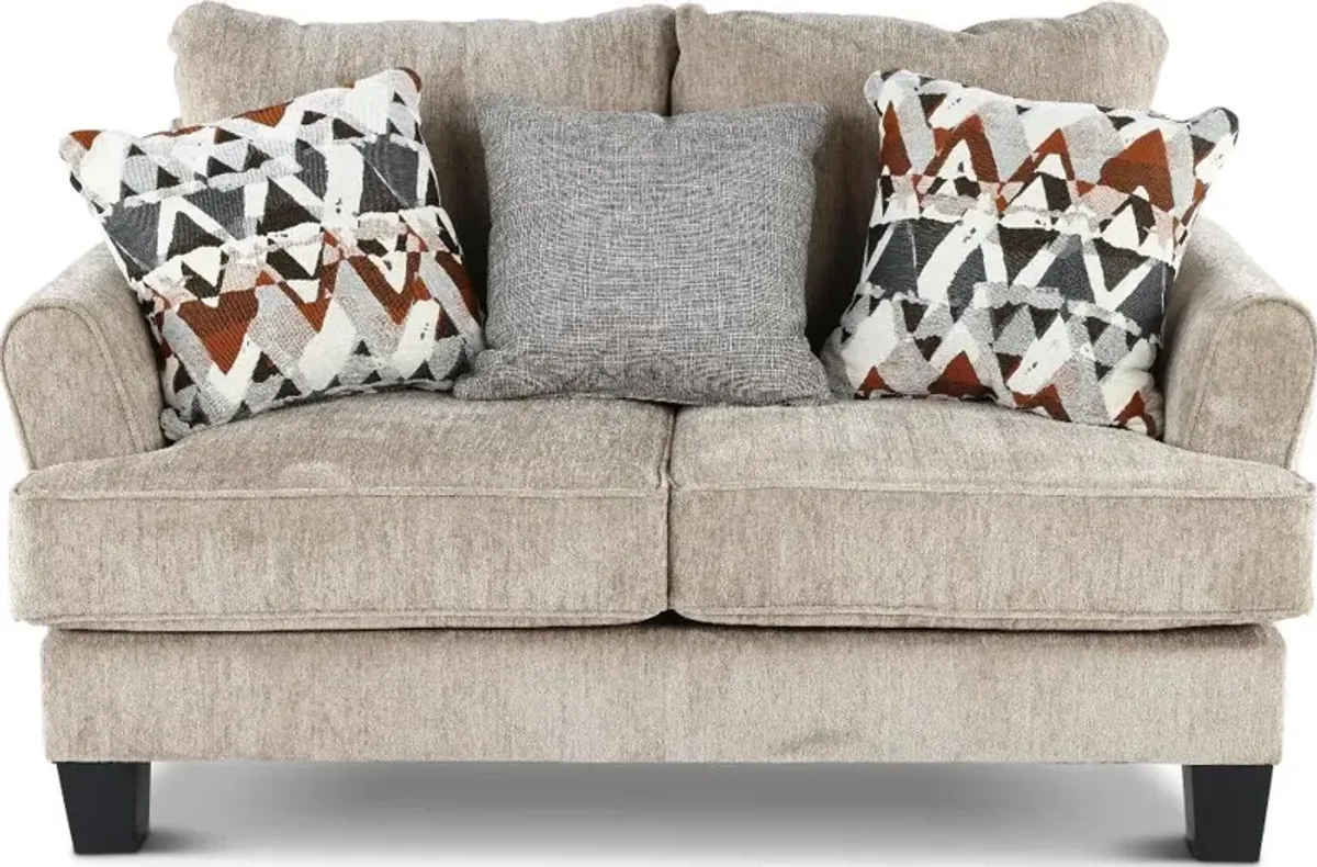 Bryn Beige Loveseat