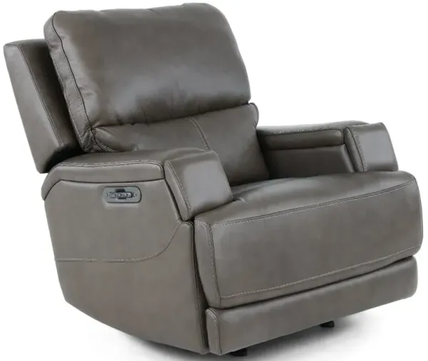 Rushton Lontra Brown Leather Power Rocker Recliner