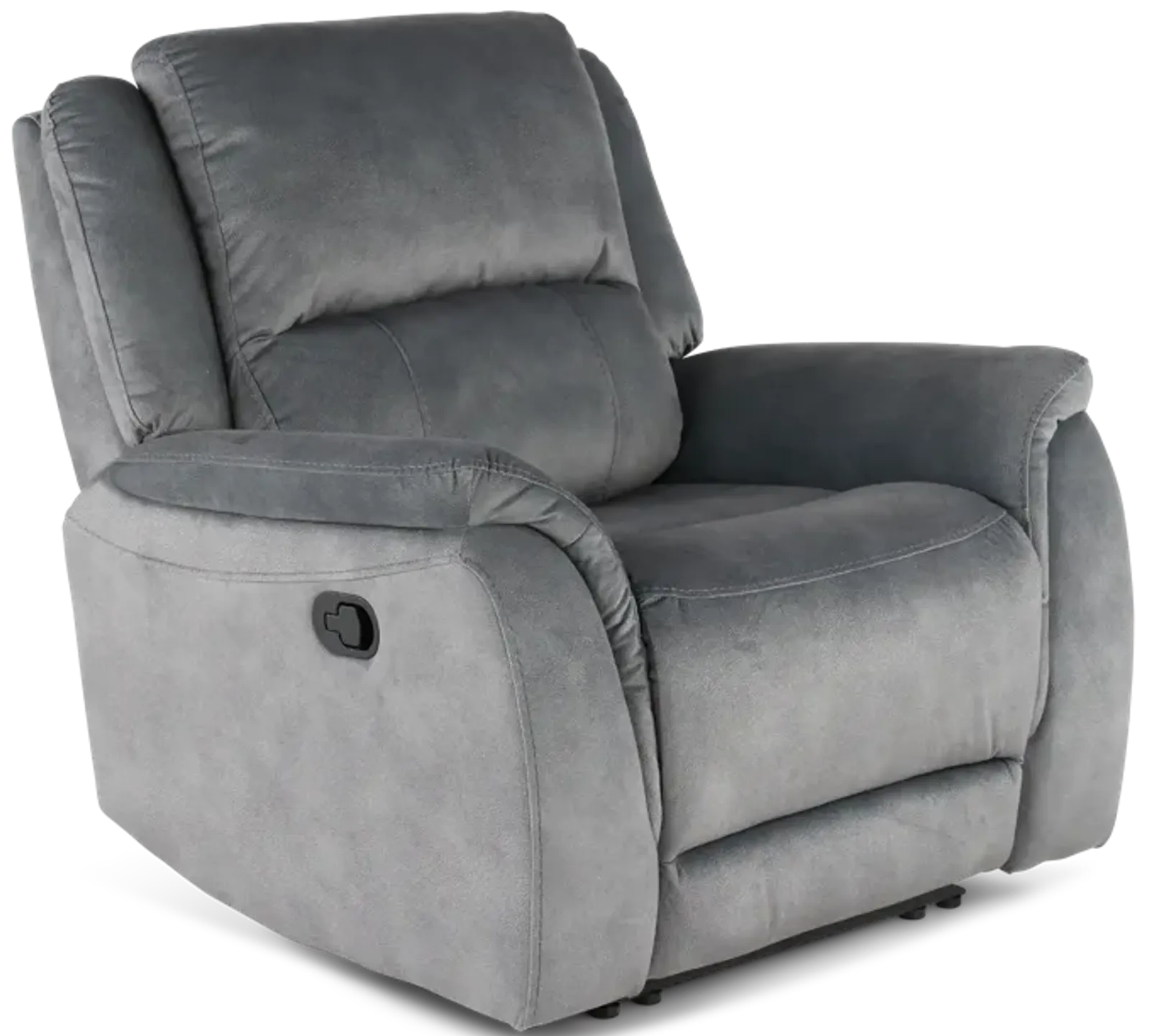 Aspen Steel Gray Manual Recliner