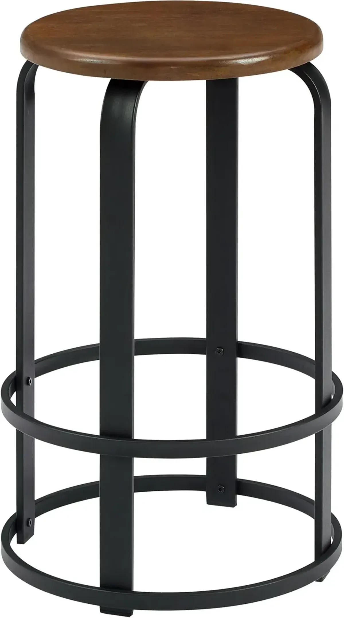 Colton 26" Metal and Wood Round Bar Stool