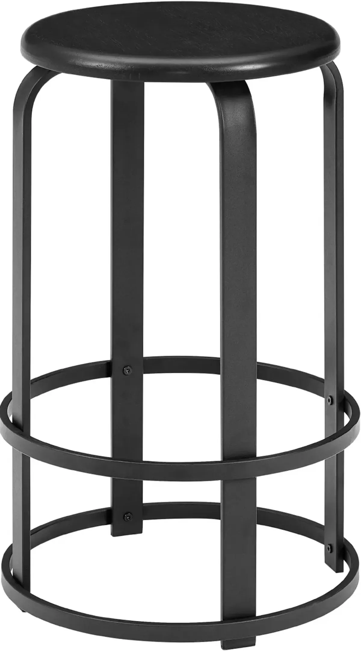 Colton 26" Metal and Wood Round Bar Stool