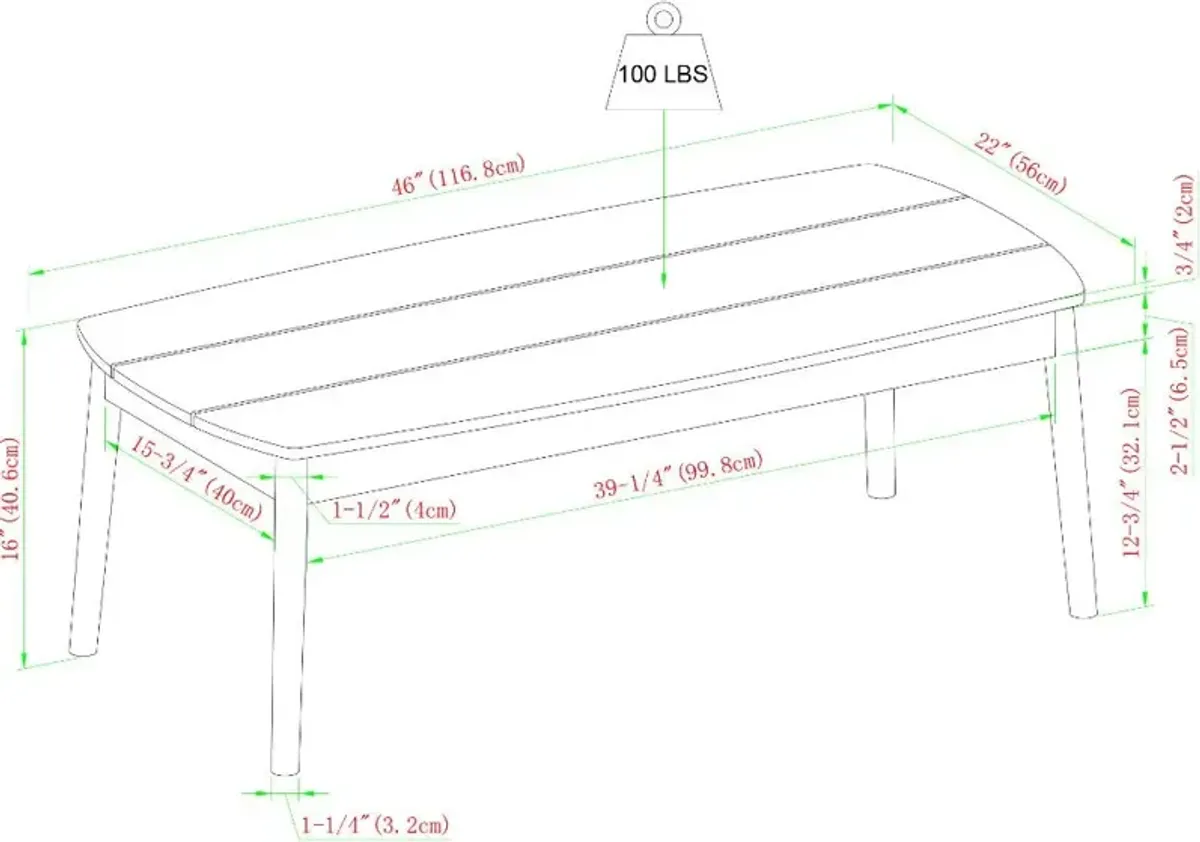 Circa Brown Outdoor Coffee Table