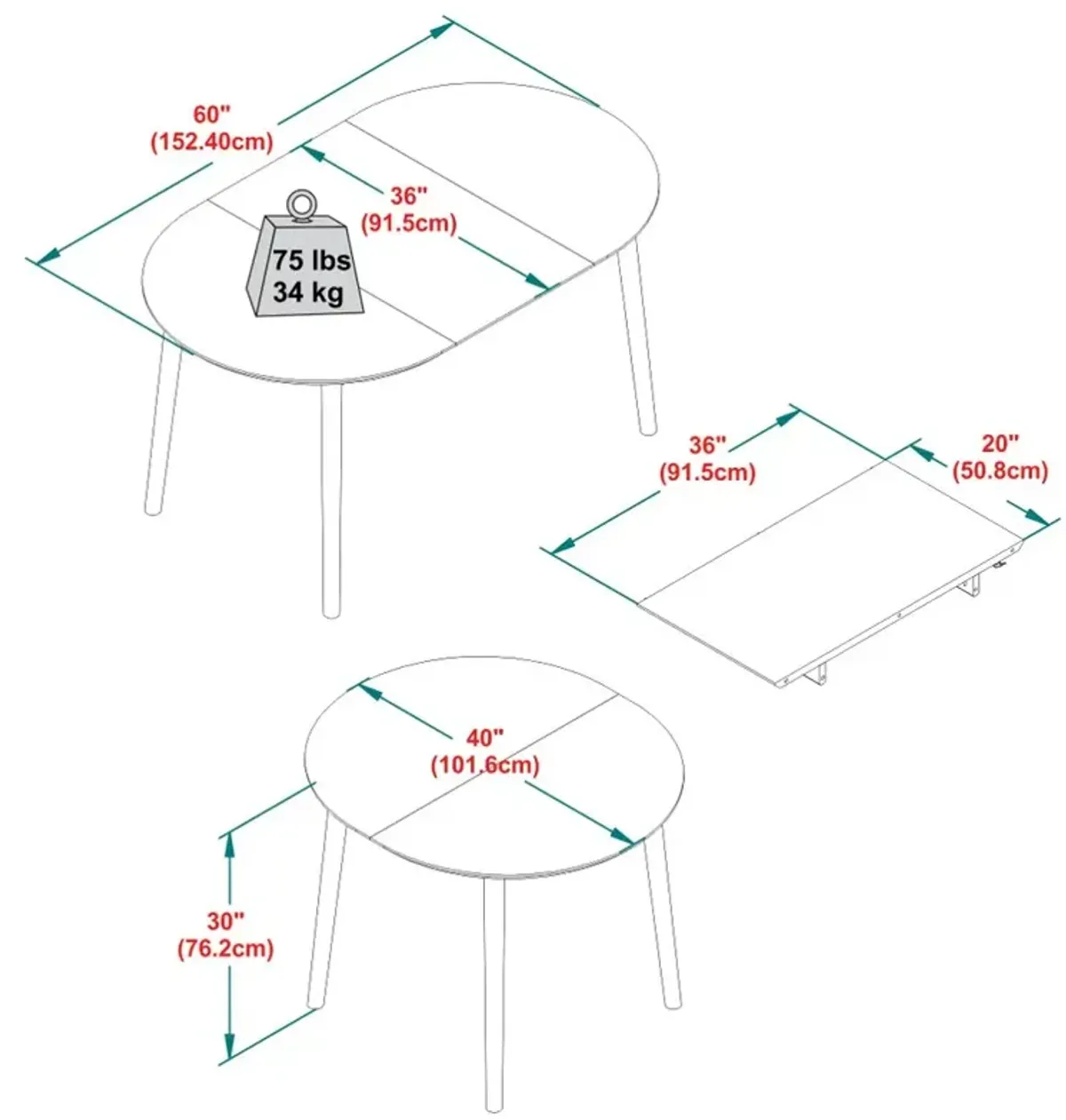 Mid Century Modern Caramel Wood Oval Dining Table