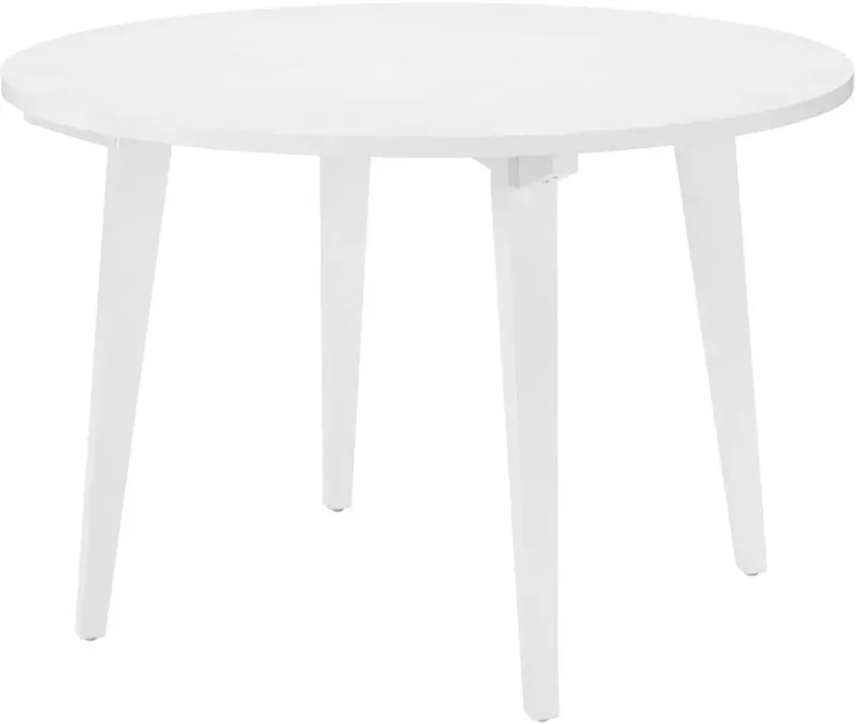 Kochi 45" White Round Japandi Dining Table