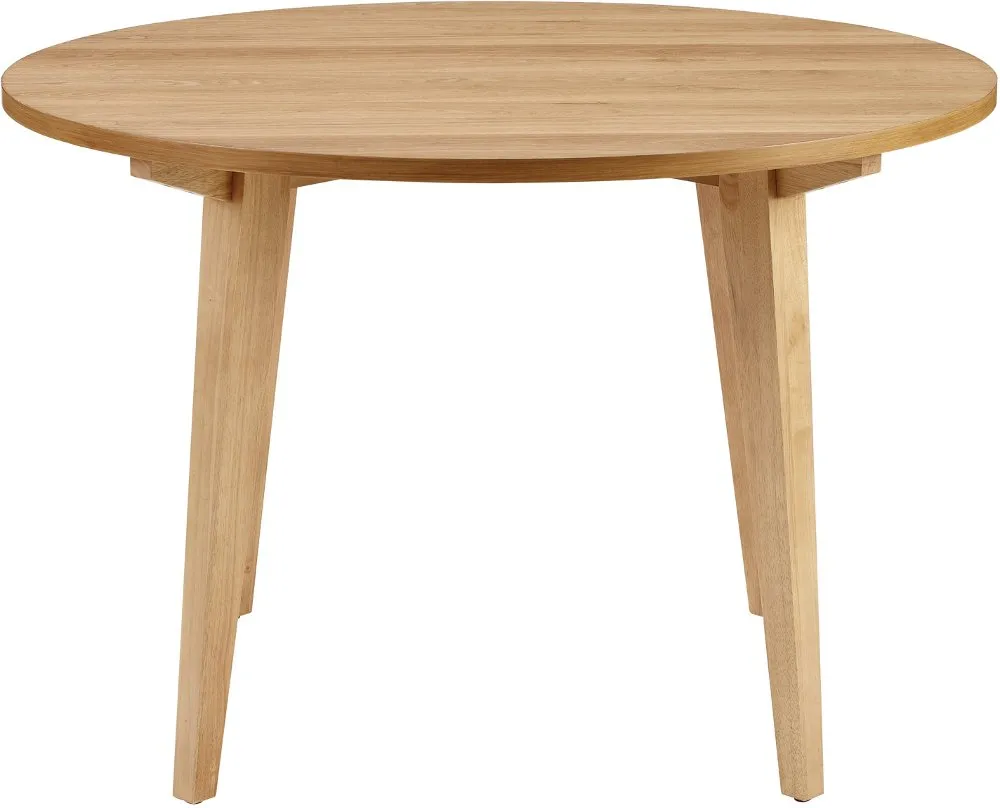 Kochi 45" Oak Round Japandi Dining Table