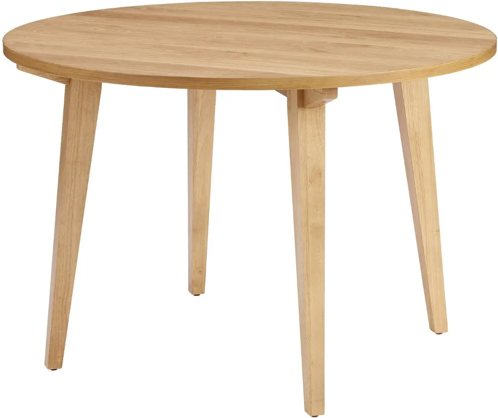 Kochi 45" Oak Round Japandi Dining Table