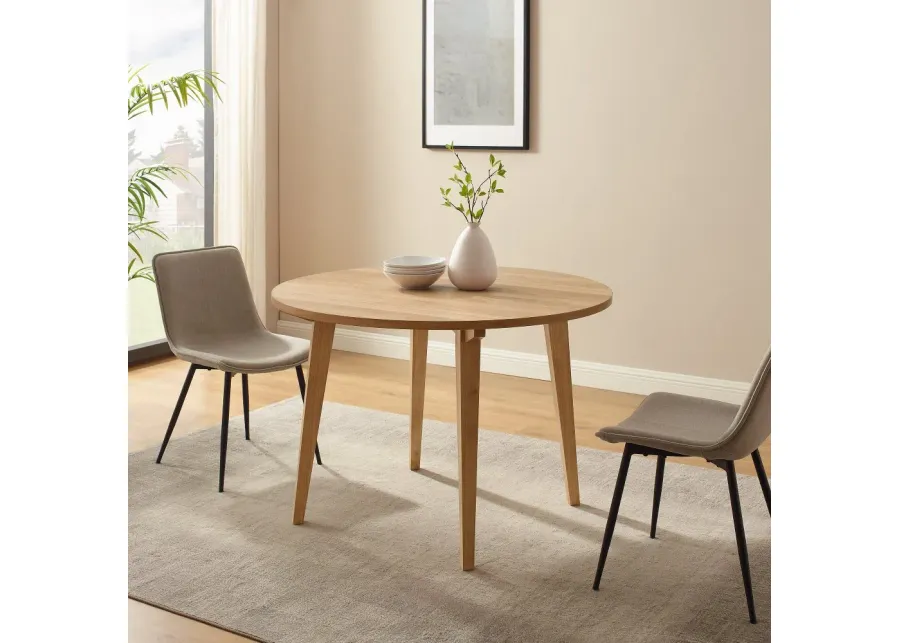 Kochi 45" Oak Round Japandi Dining Table