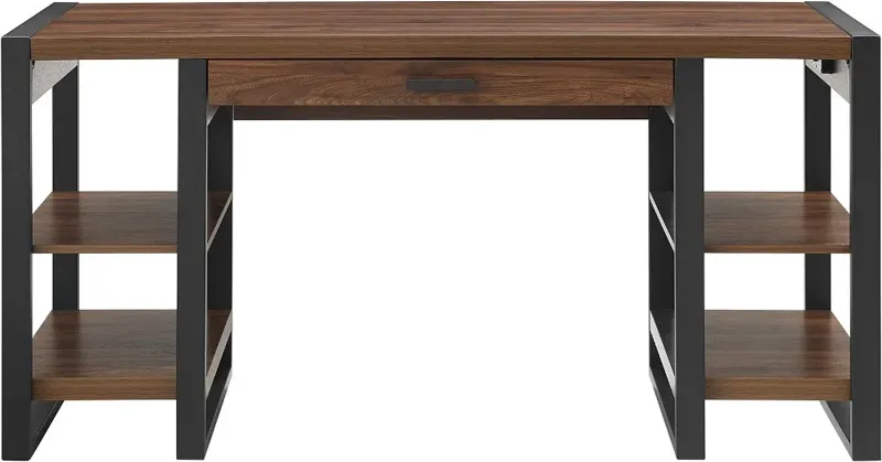 Urban Blend Dark Walnut Storage Desk