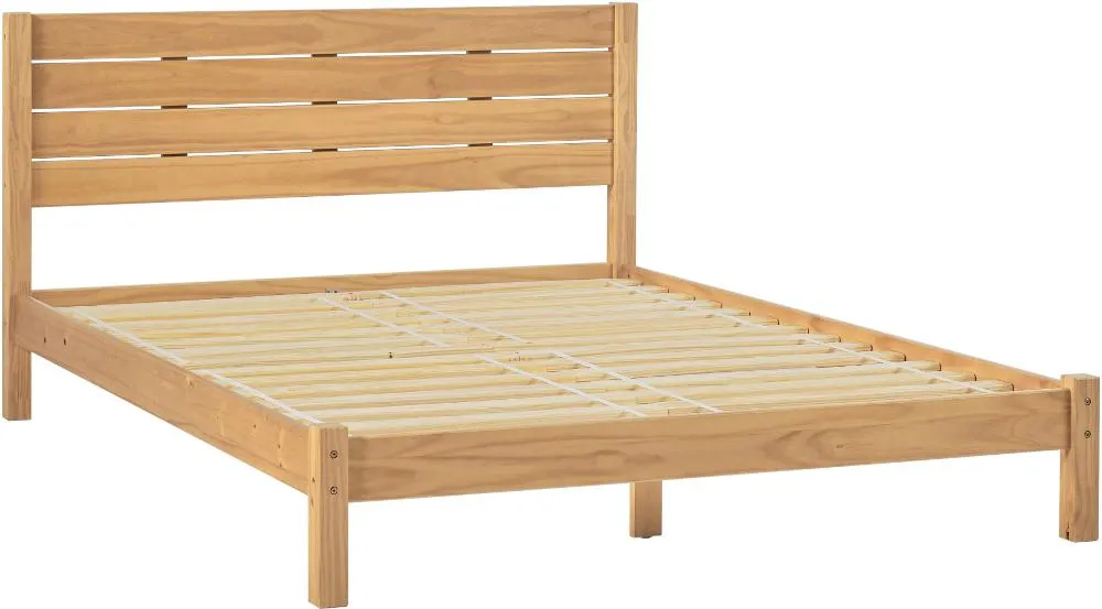 Isla Natural Pine Queen Platform Bed