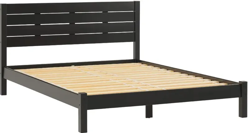 Isla Black Queen Platform Bed