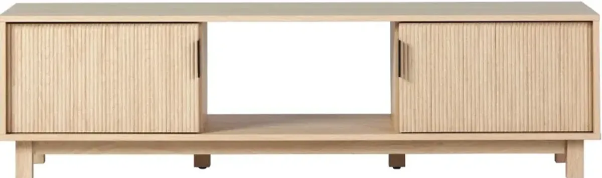 Arundo 58" 2 Door Oak TV Stand